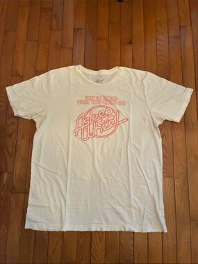 Midnight Rider Asleep At The Wheel Graphic Tee (Cream & Peachy Pink)